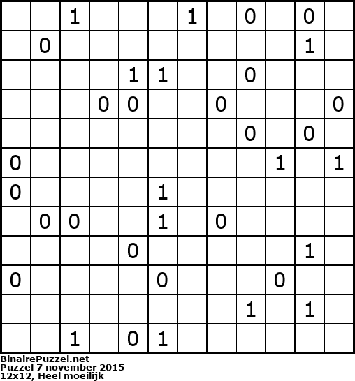 Binaire Puzzel