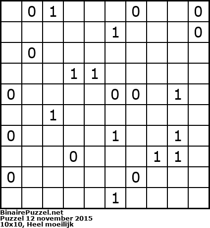 Binaire Puzzel