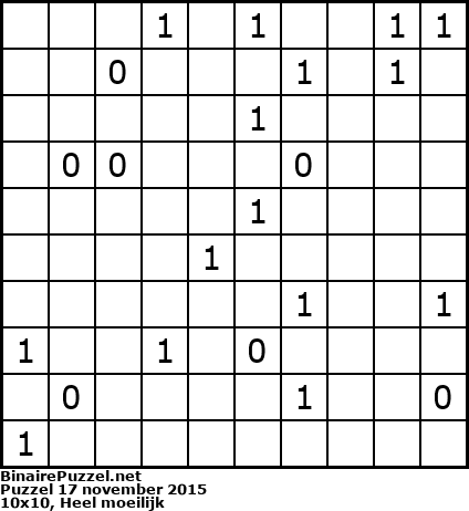 Binaire Puzzel