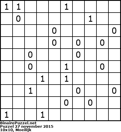 Binaire Puzzel