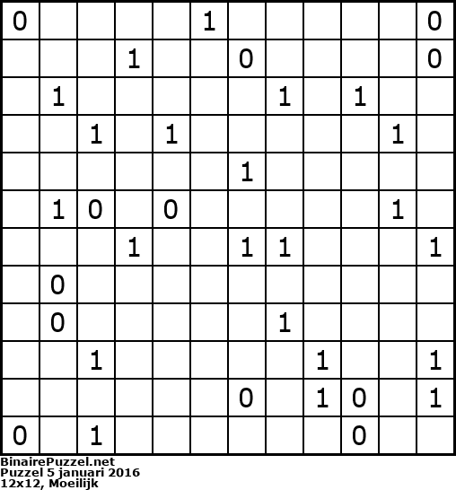 Binaire Puzzel