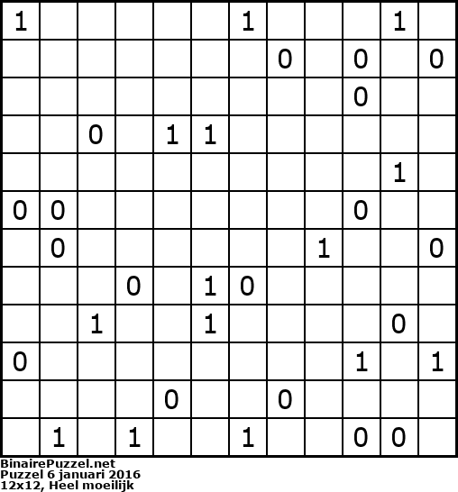 Binaire Puzzel