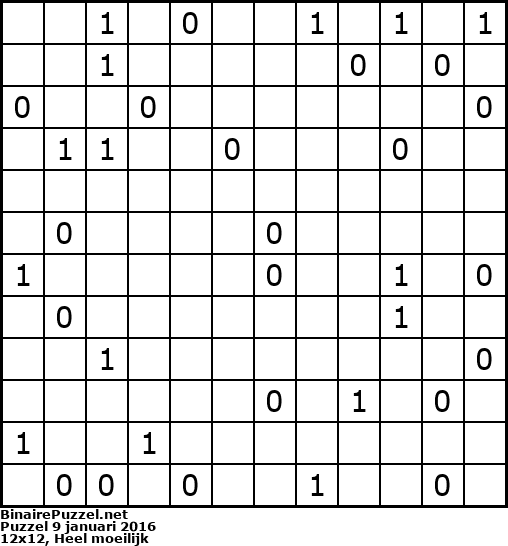Binaire Puzzel