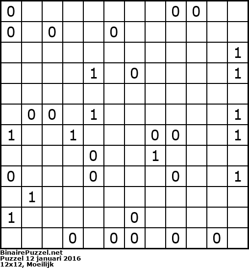 Binaire Puzzel