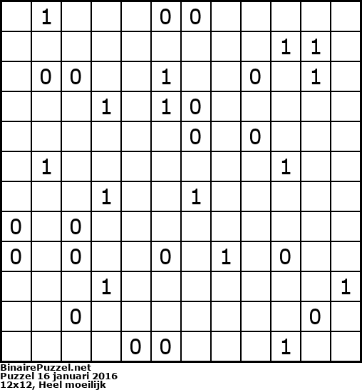 Binaire Puzzel