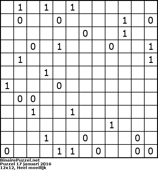 Binaire Puzzel