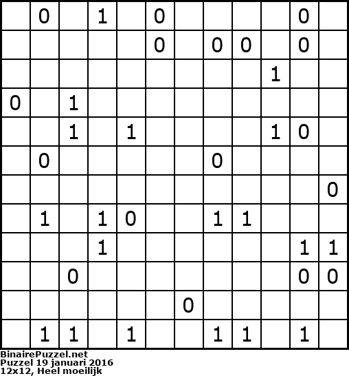 Binaire Puzzel