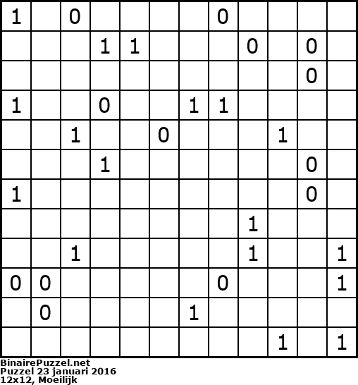 Binaire Puzzel