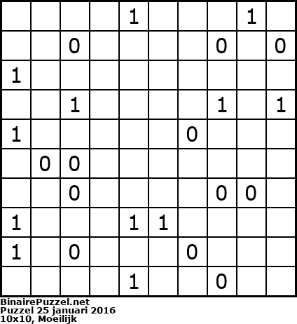 Binaire Puzzel