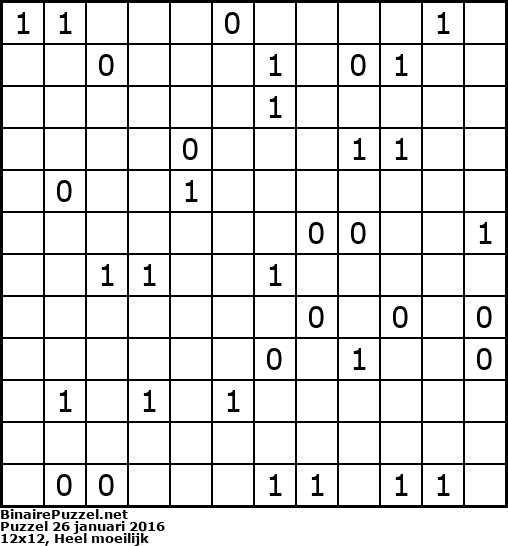 Binaire Puzzel