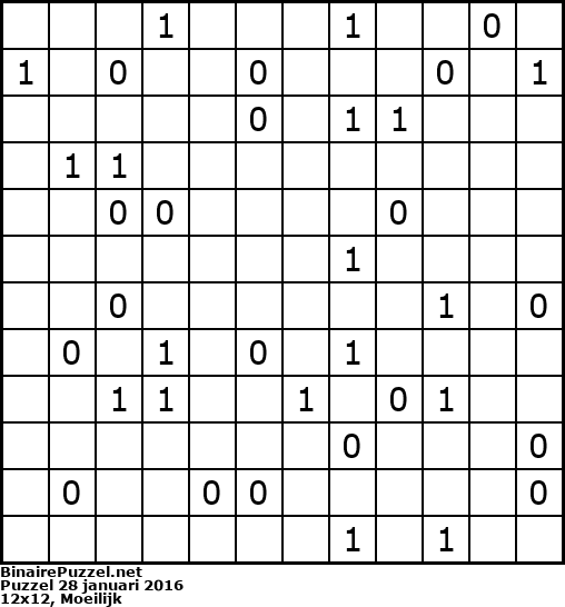 Binaire Puzzel