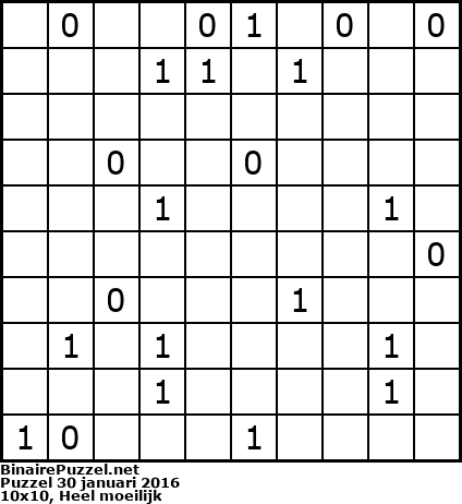 Binaire Puzzel