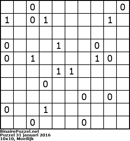 Binaire Puzzel