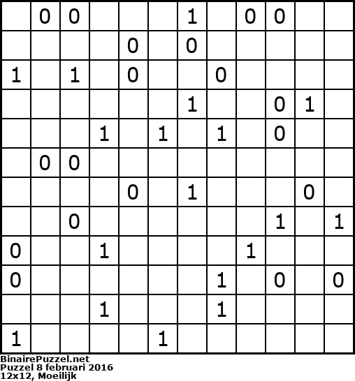 Binaire Puzzel