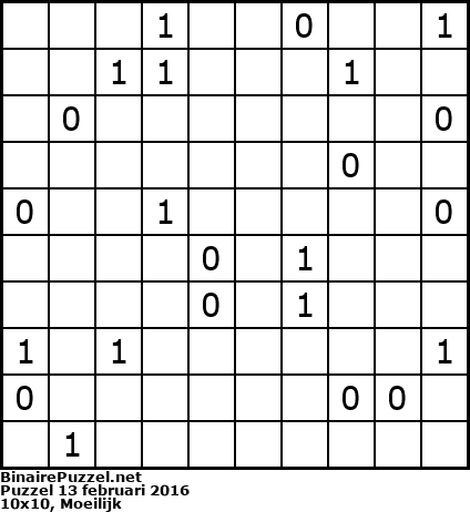 Binaire Puzzel