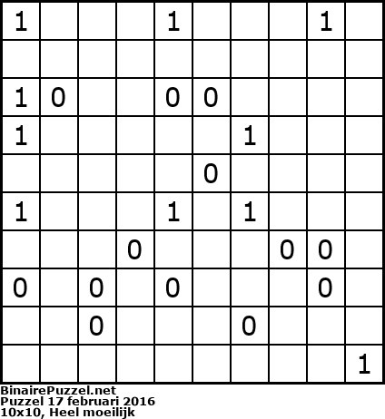 Binaire Puzzel