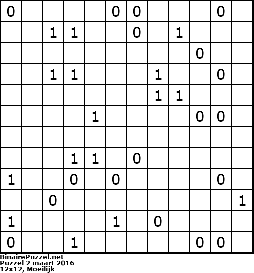 Binaire Puzzel