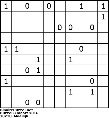 Binaire Puzzel