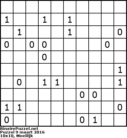 Binaire Puzzel