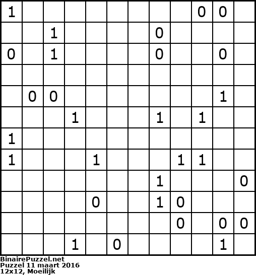 Binaire Puzzel