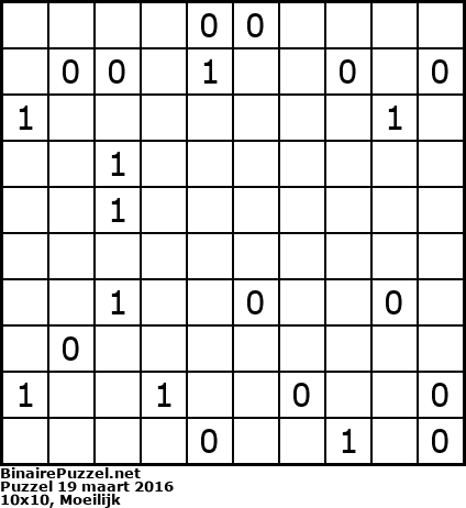 Binaire Puzzel