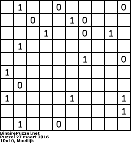 Binaire Puzzel