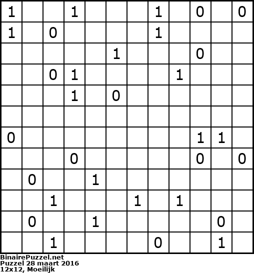 Binaire Puzzel