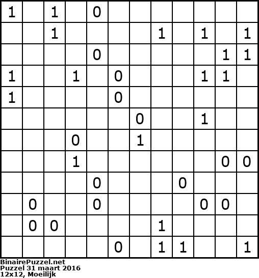 Binaire Puzzel