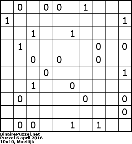 Binaire Puzzel