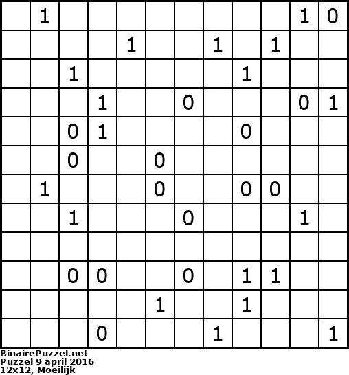 Binaire Puzzel