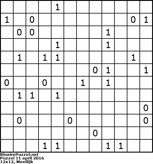 Binaire Puzzel