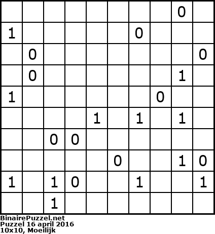 Binaire Puzzel