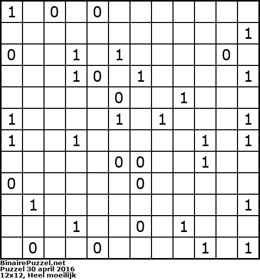 Binaire Puzzel
