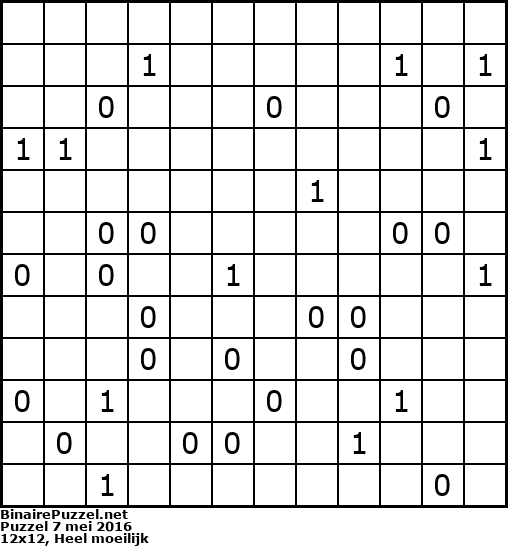 Binaire Puzzel