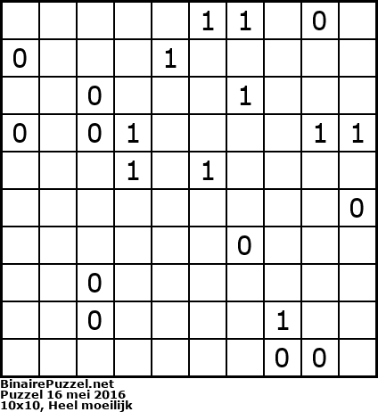 Binaire Puzzel