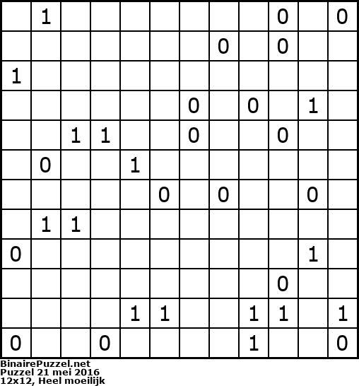 Binaire Puzzel