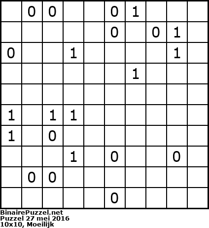 Binaire Puzzel
