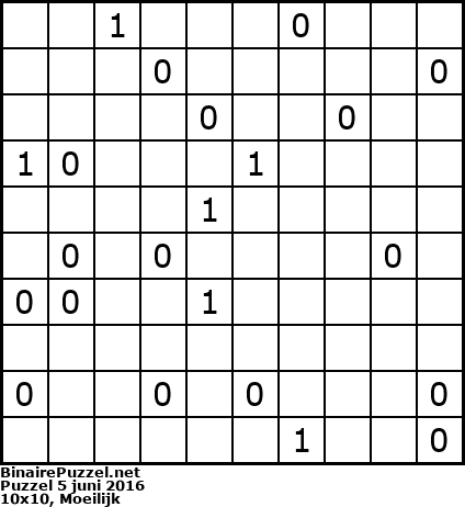 Binaire Puzzel