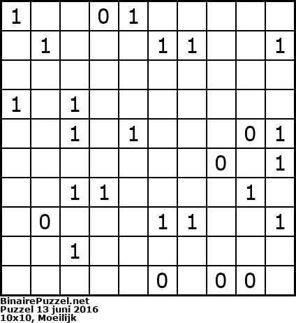 Binaire Puzzel