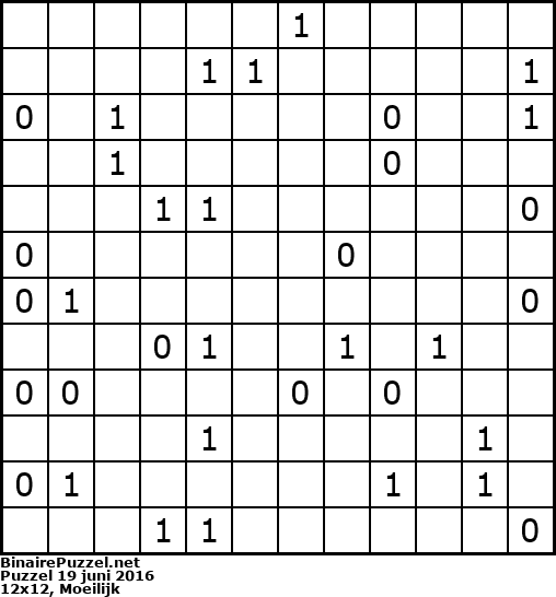 Binaire Puzzel