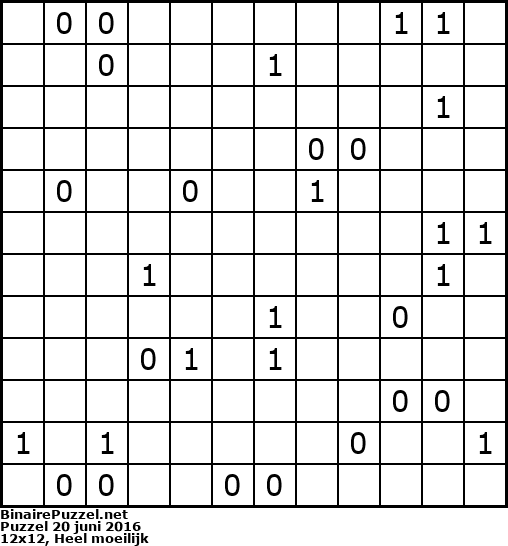 Binaire Puzzel