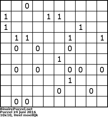 Binaire Puzzel