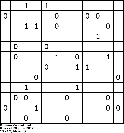 Binaire Puzzel