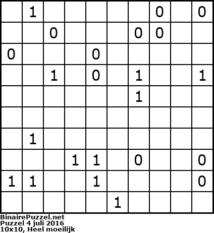 Binaire Puzzel