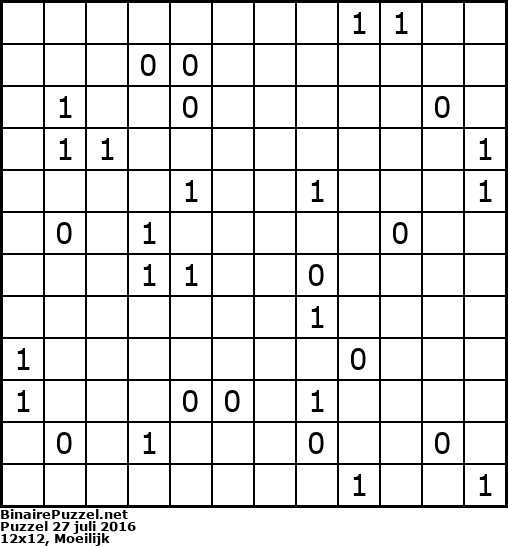 Binaire Puzzel