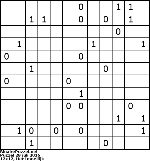 Binaire Puzzel