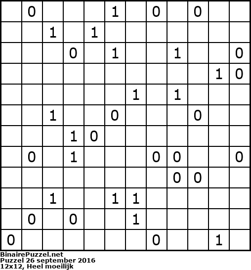 Binaire Puzzel