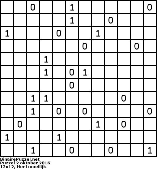 Binaire Puzzel
