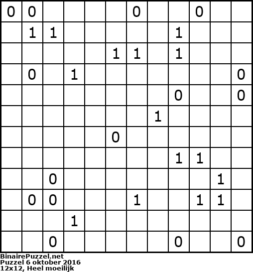 Binaire Puzzel