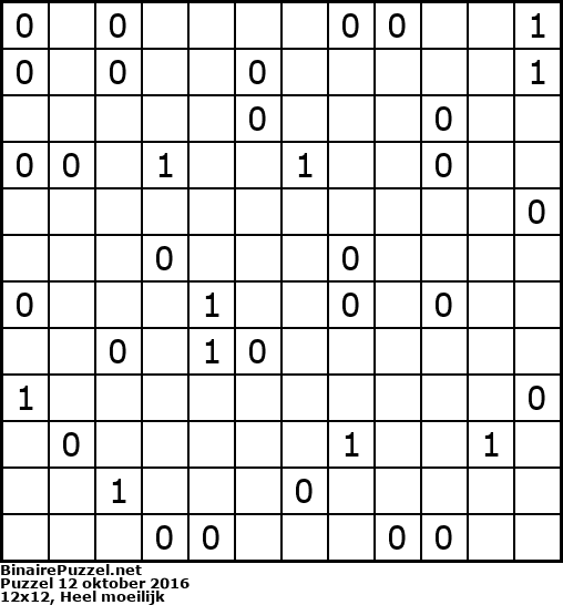 Binaire Puzzel